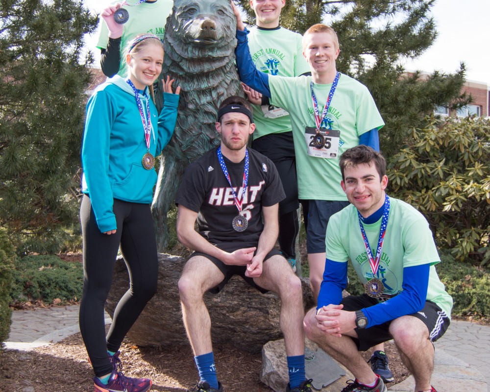 husky statue medalists